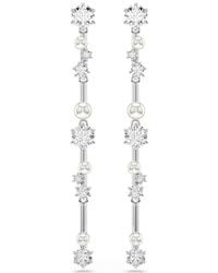Swarovski - Constella Crystal Pearl Drop Earrings - Lyst