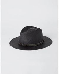 Brunello Cucinelli - Straw Fedora Hat, Size X-Large - Lyst