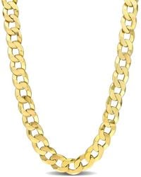 Amour - 12.5Mm Flat Curb Chain Necklace - Lyst