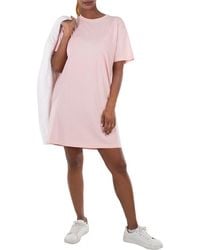 Burberry - Ekd Cotton Crewneck Mini Dress - Lyst