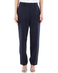 Anine Bing - Blaine Wool Blend Cropped Pants - Lyst