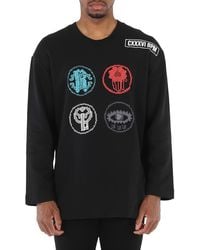 Roberto Cavalli - Embroidered Lucky Symbols Sweatshirt - Lyst