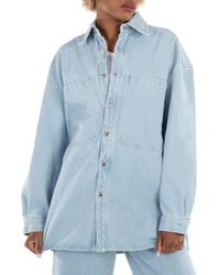 Nanushka - Beaux Denim Dress - Lyst
