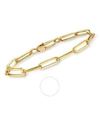 Roberto Coin - 18k Yellow Gold Paperclip Bracelet - Lyst