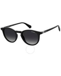 Polaroid - Core Polarized Grey Shaded Oval Sunglasses Pld 6102/s/x 0807/wj 51 - Lyst