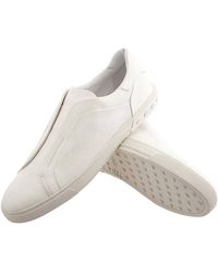 Tod's - Uomo Leather Slip-on Sneakers - Lyst