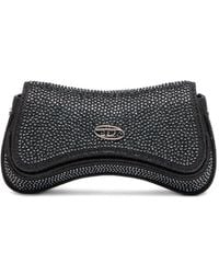 DIESEL - Mini Handbag With Rhinestones And Adjustable Strap - Lyst