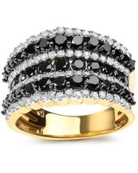 Haus of Brilliance - 14k Gold Plated .925 Sterling Silver 1 3/4 Cttw Treated Black - Lyst