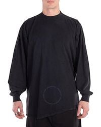 Balenciaga - Logo-Print Long-Sleeve T-Shirt, Brand Size 3 - Lyst