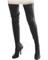 Burberry - Faux Leather Jamila Over-the-knee Boots - Lyst