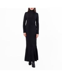 Balenciaga - Ribbed Knit Long-Sleeved Maxi Dress - Lyst