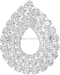 Swarovski - Matrix Round Cut Crystal Brooch - Lyst