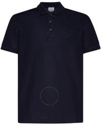 Burberry - Logo Embroidered Short Sleeved Polo Shirt - Lyst