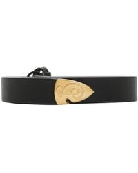 Burberry - B Shield Thin Leather Belt - Lyst