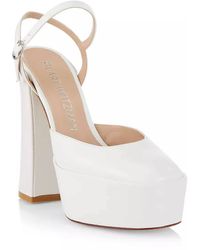 Stuart Weitzman - Stuart Skyhigh 145 Leather Platform Pumps - Lyst