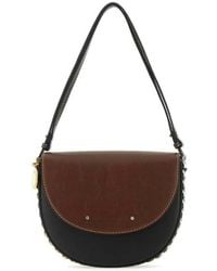 Stella McCartney - Two-Tone Alter Mat Medium Frayme Shoulder Bag/Havana Borse A Mano - Lyst