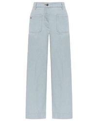 Victoria Beckham - Alina Cotton Denim Jeans - Lyst