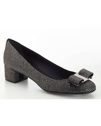 Ferragamo - Vara Crystal-Embellished Pumps - Lyst