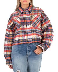 Polo Ralph Lauren - Quilted Check Cropped Shell Jacket - Lyst