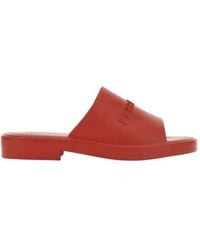 Ferragamo - Giuneva Logo Embossed Slides - Lyst