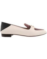 Bally - Ellah Flat Leather Loafers, Brand Size 39 Us - Lyst