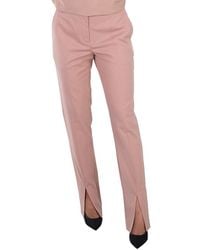 Tibi - Toffee Wool-Blend Cassius Suiting Slim Pants - Lyst