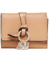 Chloé - Alphabet Leather Tri-Fold Wallet - Lyst