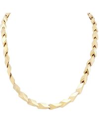 Burberry - Hollow Cuban Link Necklace - Lyst
