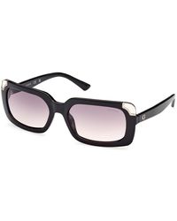 Guess - Smoke Gradient Rectangular Sunglasses Gu7841 01b 59 - Lyst
