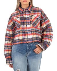 Polo Ralph Lauren - Quilted Check Cropped Shell Jacket - Lyst