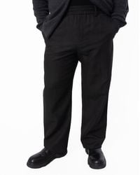 Burberry - Wool Linen Blend Trousers - Lyst