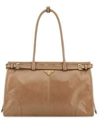Prada - Large Bonnie Shoulder Bag Cammeo N Borse A Mano - Lyst