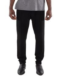 Emporio Armani - Knitted Cotton Blend Trousers - Lyst