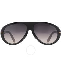 Tom Ford - Camillo Smoke Pilot Sunglasses Ft0988 01b 60 - Lyst