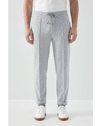 Brunello Cucinelli - Light Wool Jogger Trousers, Size X-Large - Lyst