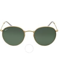 Ray-Ban - Round Metal Classic Sunglasses Rb3447 001 - Lyst