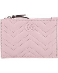 Gucci - Gg Marmont Zip Key Pouch - Lyst