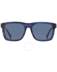 Moncler - Colada Blue Rectangular Sunglasses Ml0285 64v 58 - Lyst