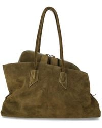 The Attico - La Passeggiata Suede Medium Tote - Lyst
