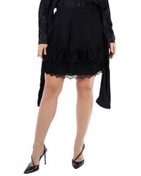 Burberry - Pleated Lace-Trim Skirt, Brand Size 4 (Us - Lyst