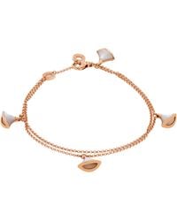 BVLGARI - 18K Rose Mother Of Pearl Diva's Dream Bracelet - Lyst