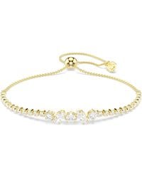 Swarovski - Mesmera Bracelet, Mixed Cuts, 18K Finish - Lyst