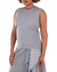 Fendi - Reversible Ff Print Sleeveless Top, Brand Size 46 (Us - Lyst