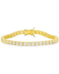 Kylie Harper - 14K Over Round-Cut Cubic Zirconia Cz Tennis Bracelet - Lyst