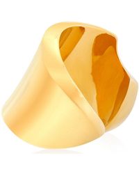 Burberry - Shield Curve Ring - Lyst