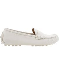 Ferragamo - Iside Driver Moccasins With Logo - Lyst