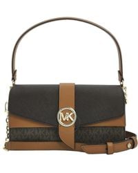 Michael Kors - Ladies Monogram Print Shoulder Bag - Lyst