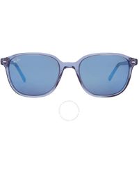 Ray-Ban - Leonard Blue Mirror Square Sunglasses Rb2193 6638o4 51 - Lyst