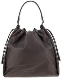 Brunello Cucinelli - Calf Leather Shoulder Bag - Lyst