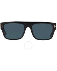 Tom Ford - Dunning Blue Browline Sunglasses Ft0907 01v 55 - Lyst
